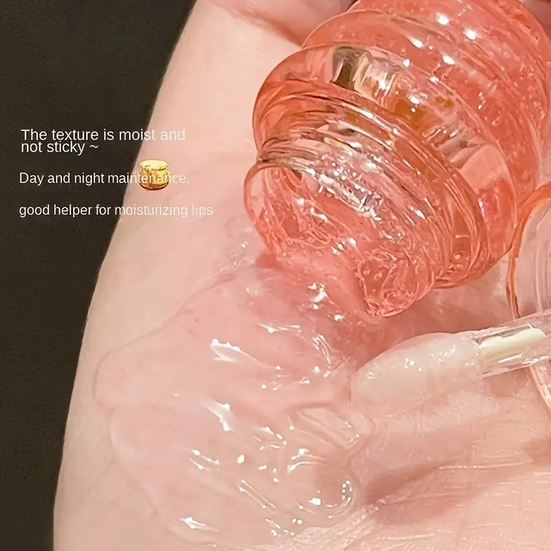 Peach Flavor Lip Oil - Moisturizing Long-Lasting Balm