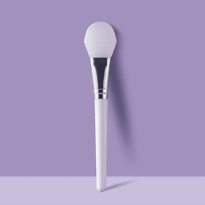 White Silicone Facial Mask Brush for Skin Care (1pc)