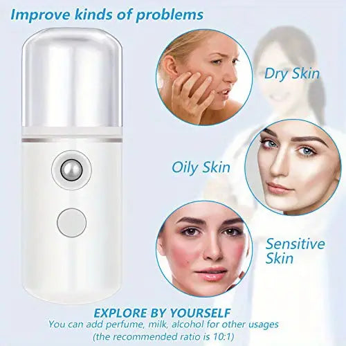 Portable Nano Mist Sprayer for Skin Care and Makeup