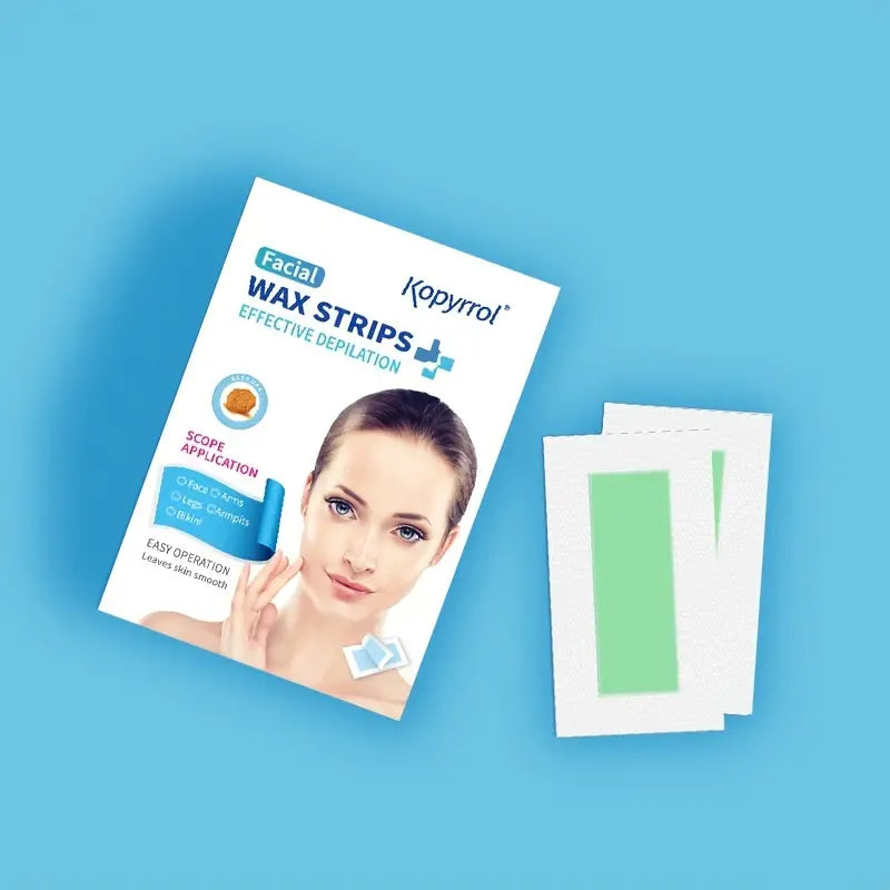 Hypoallergenic Facial Wax Strips for All Skin Types (72 Strips)