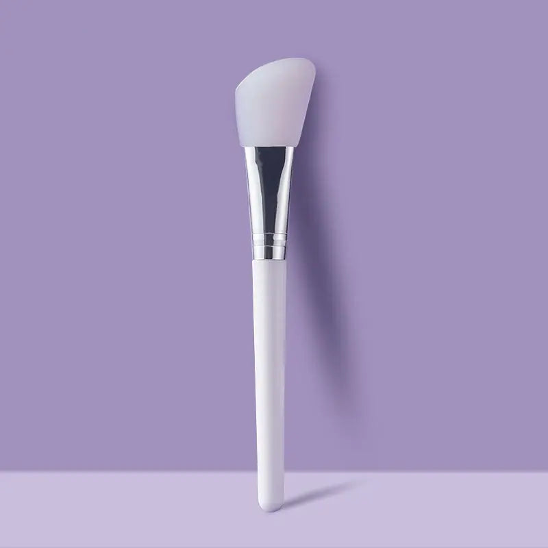 White Silicone Facial Mask Brush for Skin Care (1pc)