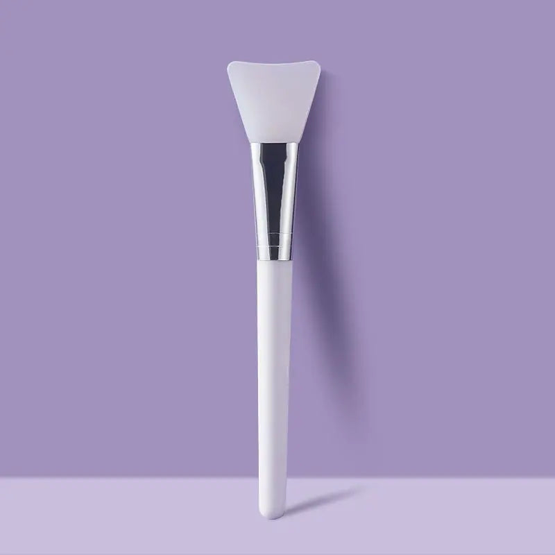 White Silicone Facial Mask Brush for Skin Care (1pc)