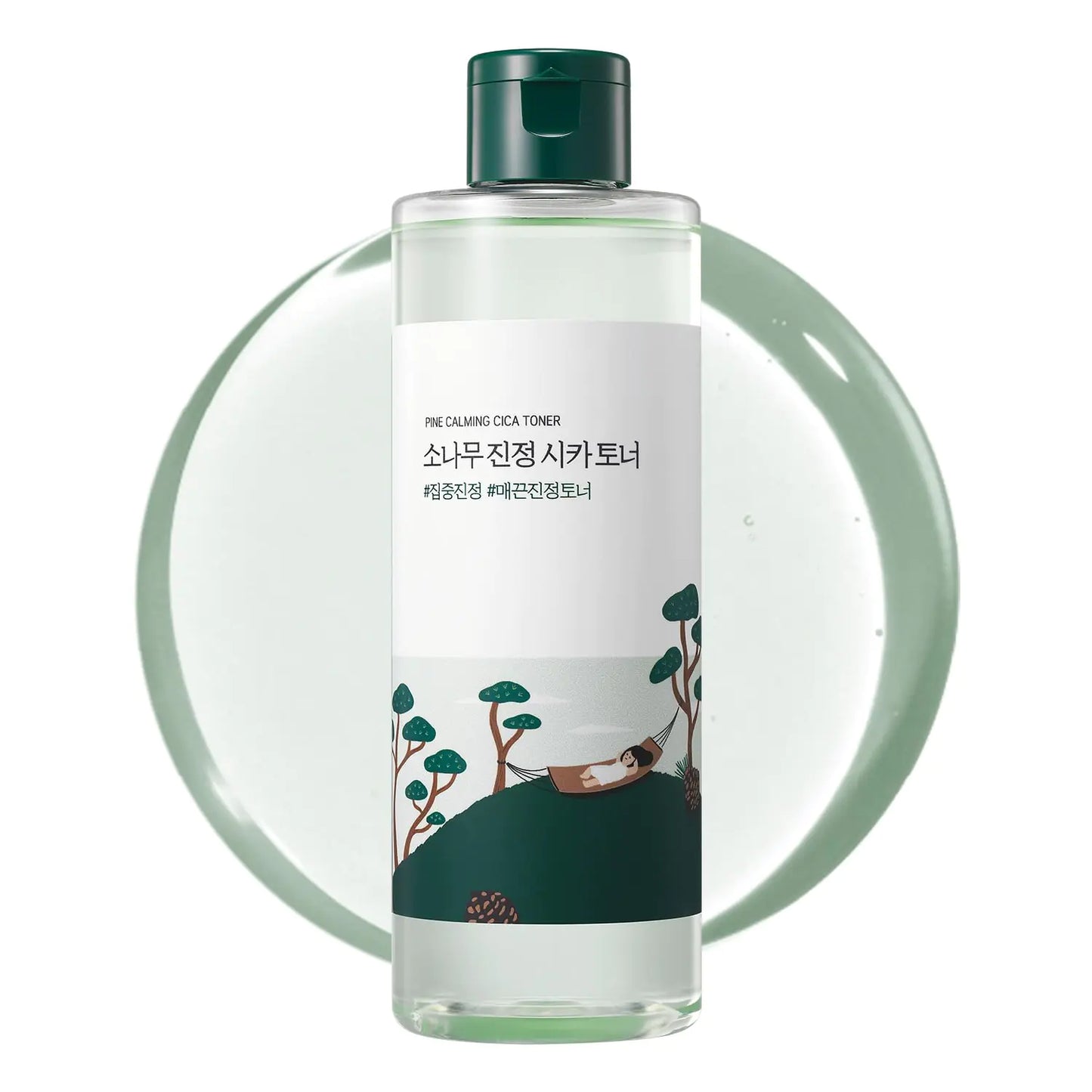ROUND LAB Pine Tree Calming Cica Toner 8.45 Fl Oz Face serum Intesive calming for sensitive skin Skin care and rejuvenate Strong vitality with madecasocide