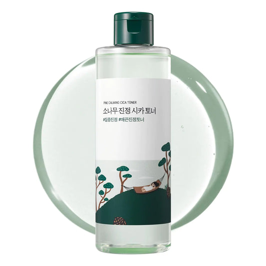 ROUND LAB Pine Tree Calming Cica Toner 8.45 Fl Oz Face serum Intesive calming for sensitive skin Skin care and rejuvenate Strong vitality with madecasocide
