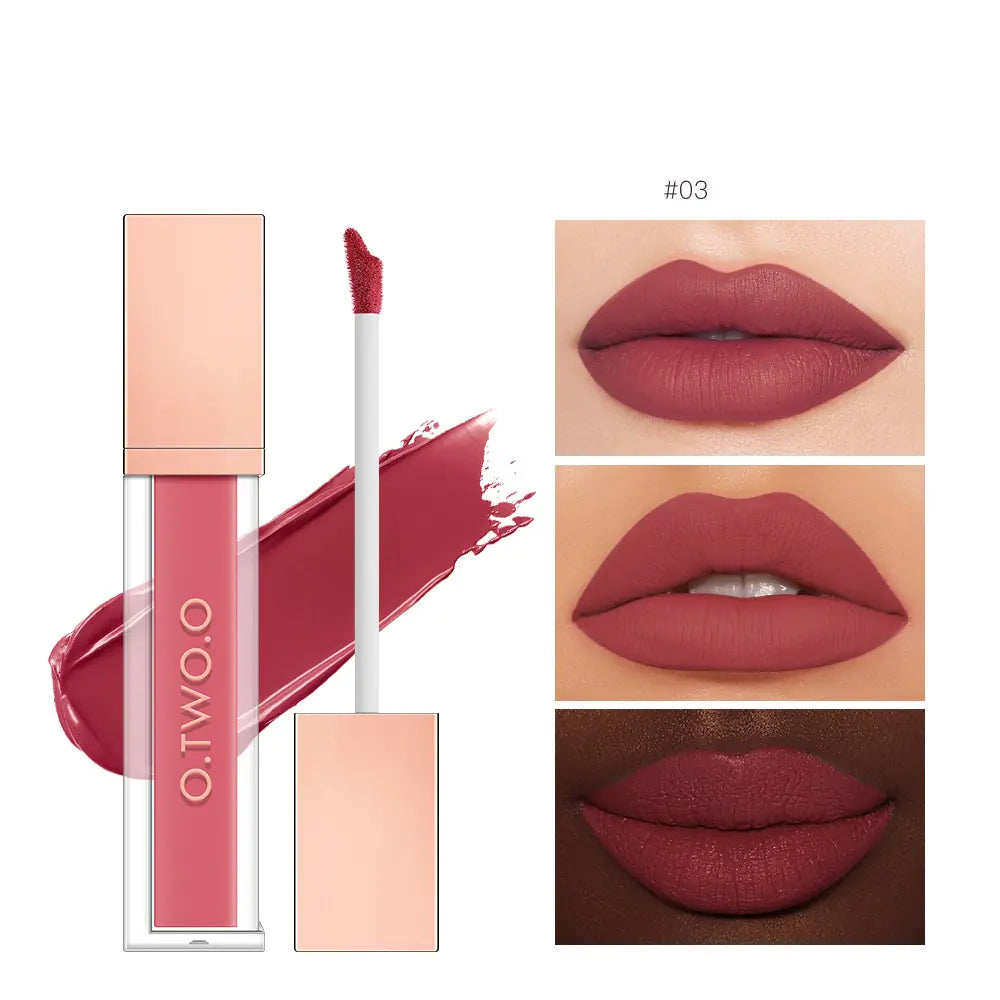 Non-Stick Velvet Matte Lip Gloss - Long-Lasting Finish